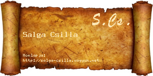 Salga Csilla névjegykártya