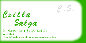 csilla salga business card